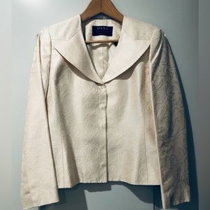 Dana Buchman Embroidered Silk/Wool Jacket